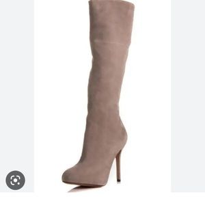 SAM EDELMAN REAL SUEDE NUDE COLOR KNEE EMPIRE HIGH BOOTS
